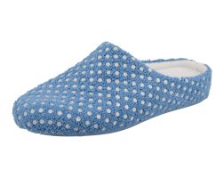 Womens Wide Fit Easy Access Slide Mule Slippers - Hawfinch