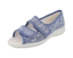 Womens Wide Fit Easy Access Full Back Canvas Shoes - Rattle