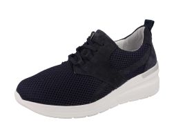 Womens Wide Fit  Lace Up Wedge Heel Trainers - Pollyanna