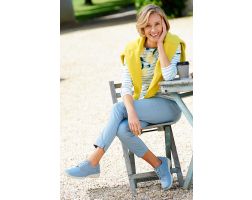 Womens Wide Fit Stretch Panel Trainer - Lexi