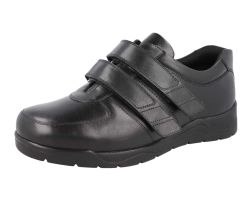 Mens Wide Fit Strap Fastening Trainer Style Shoes - Kevin